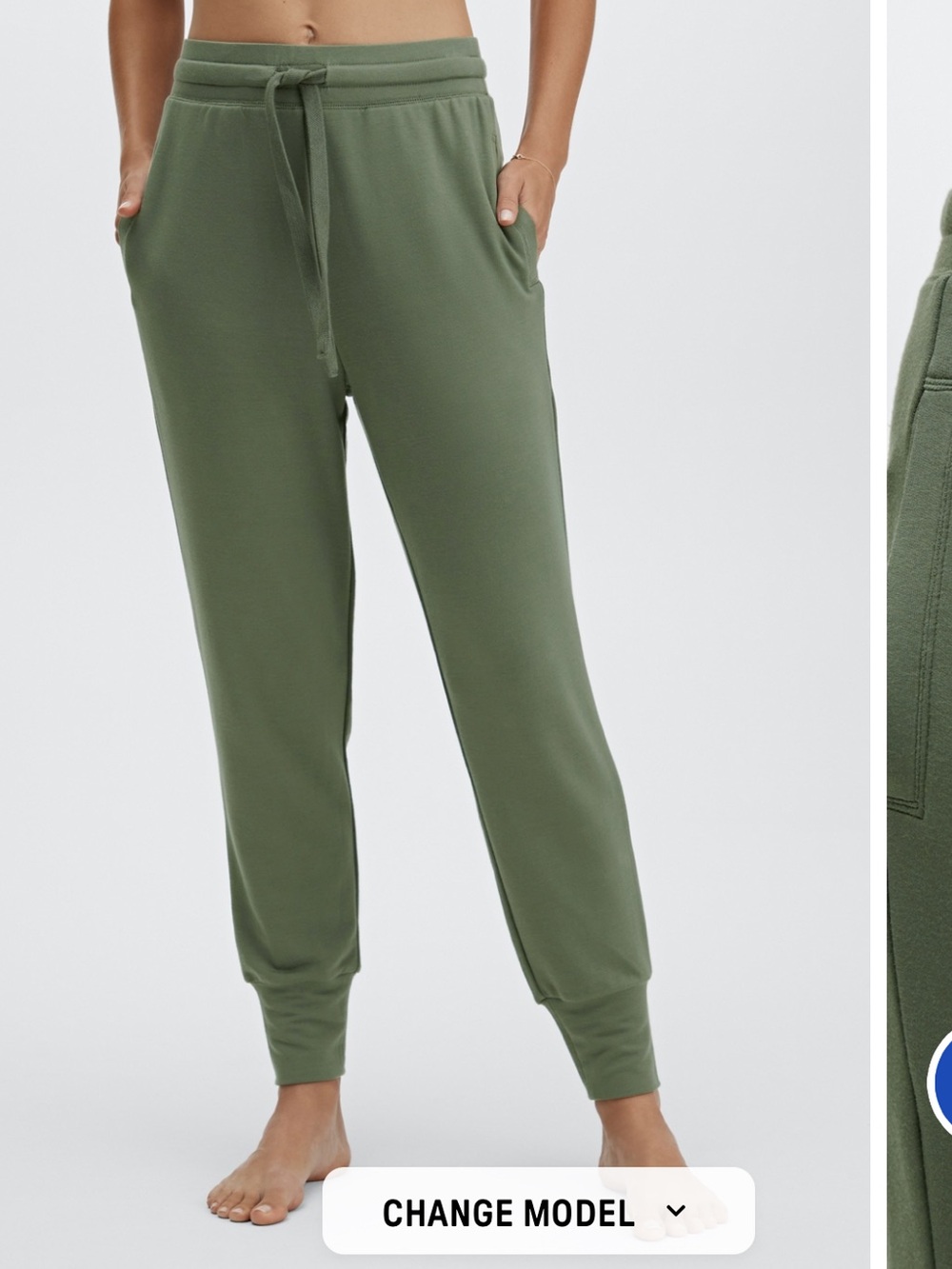 Fabletics Luxe Terry Joggers Green M